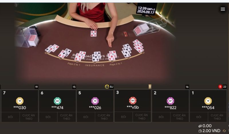 Baccarat game nổi bật tại Live Casino Vin777