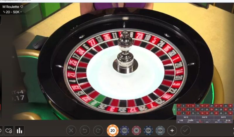 Game Roulette được yêu thích tại Live Casino Vin777